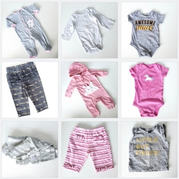 13 Piece Baby Girls 3 Months Essentials Bundle - Picture 1 of 2